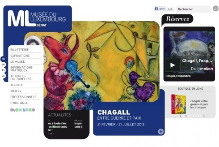 Chagall between war and peace and Luxembourg Garden